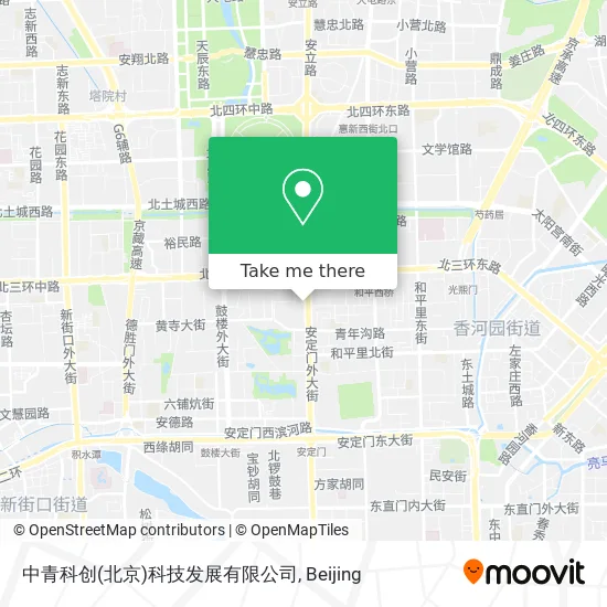 中青科创(北京)科技发展有限公司 map