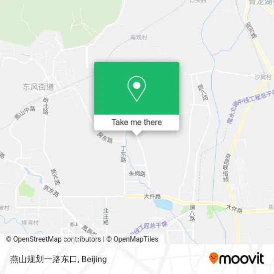 燕山规划一路东口 map