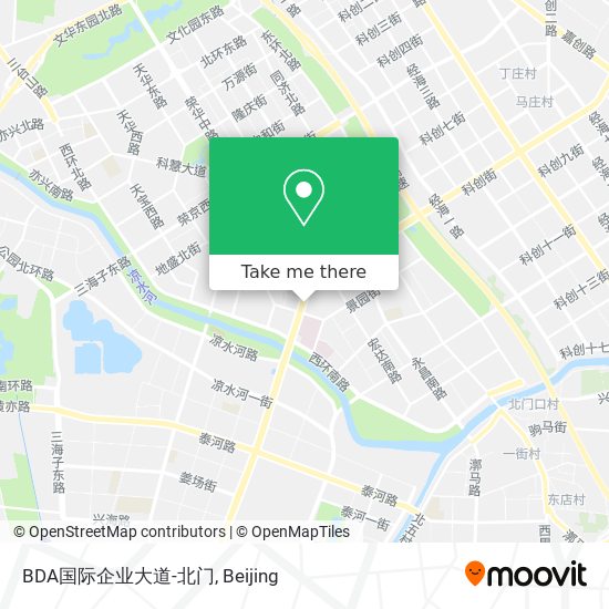 BDA国际企业大道-北门 map