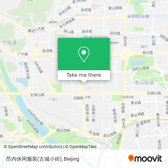 昂内休闲服装(古城小街) map