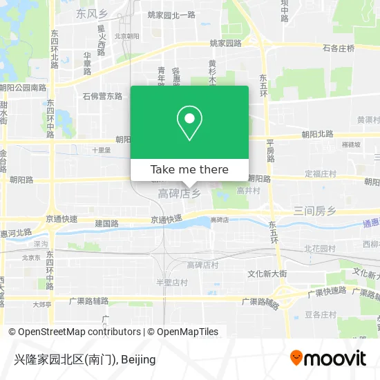 兴隆家园北区(南门) map