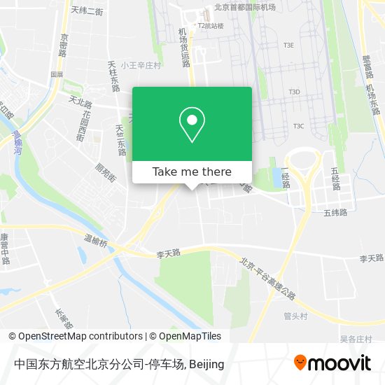中国东方航空北京分公司-停车场 map