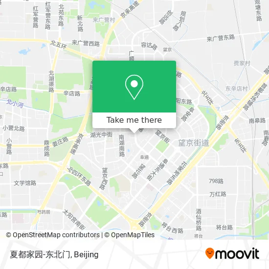 夏都家园-东北门 map