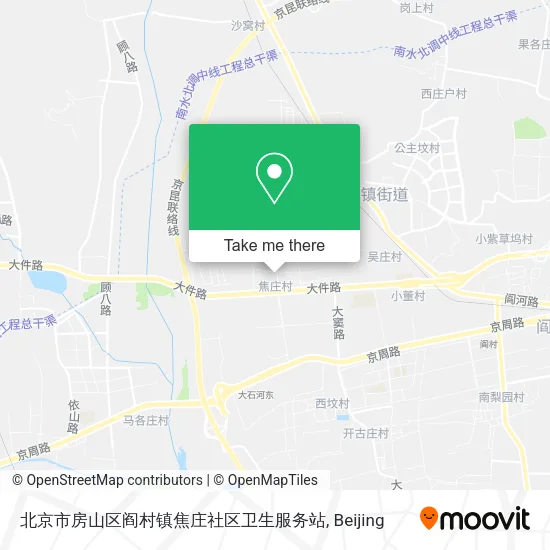 北京市房山区阎村镇焦庄社区卫生服务站 map