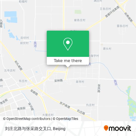 刘庄北路与张采路交叉口 map