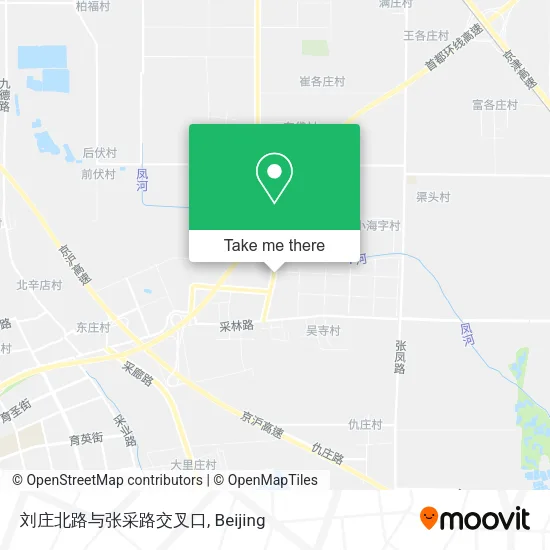 刘庄北路与张采路交叉口 map