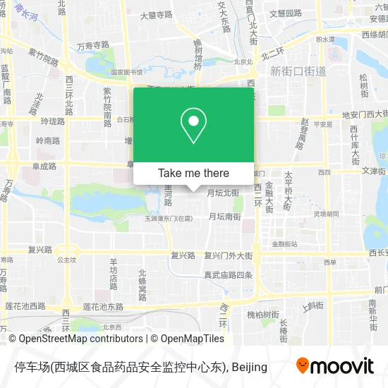 停车场(西城区食品药品安全监控中心东) map