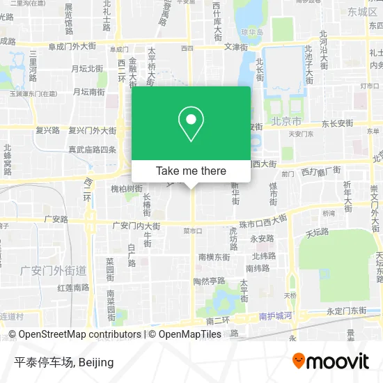 平泰停车场 map