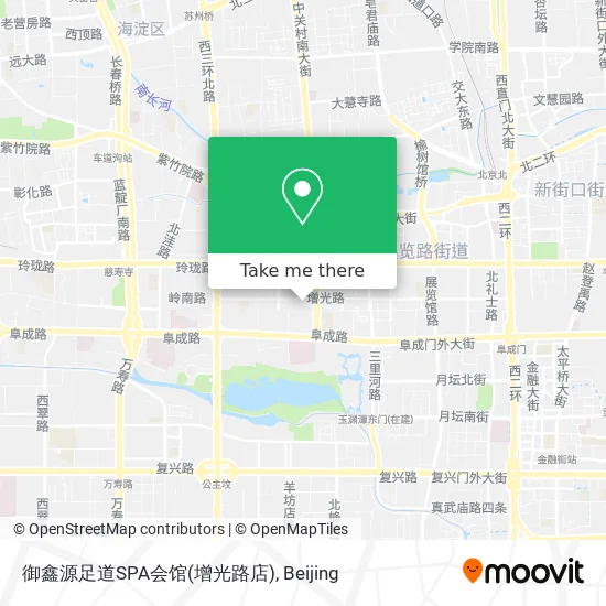 御鑫源足道SPA会馆(增光路店) map