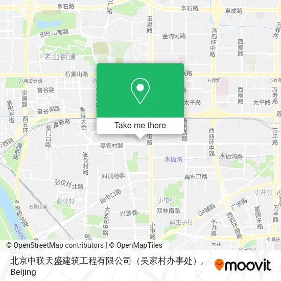 北京中联天盛建筑工程有限公司（吴家村办事处） map