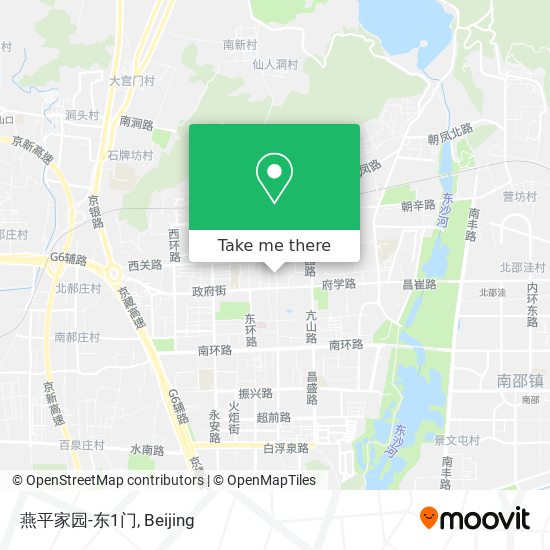燕平家园-东1门 map