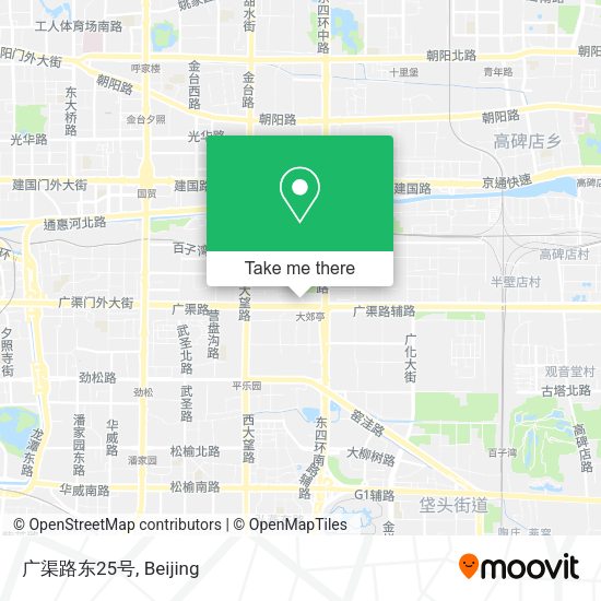 广渠路东25号 map