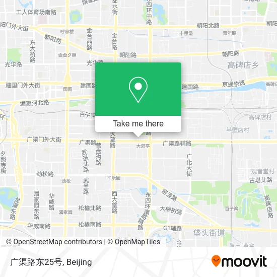 广渠路东25号 map