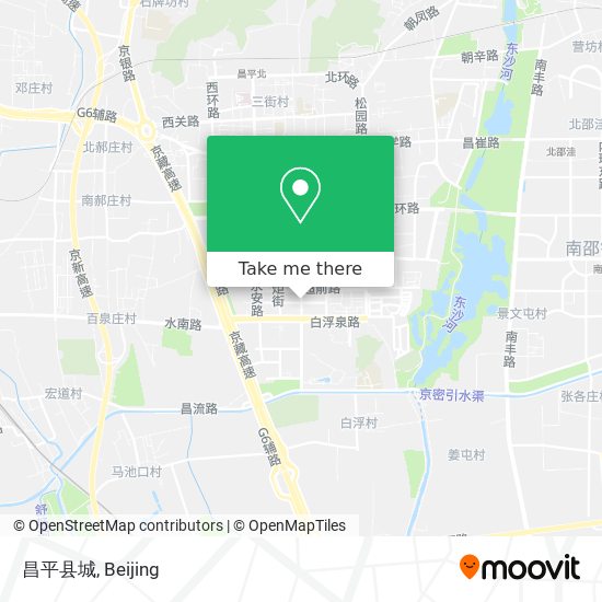 昌平县城 map