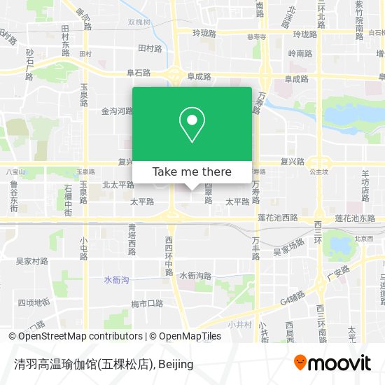 清羽高温瑜伽馆(五棵松店) map