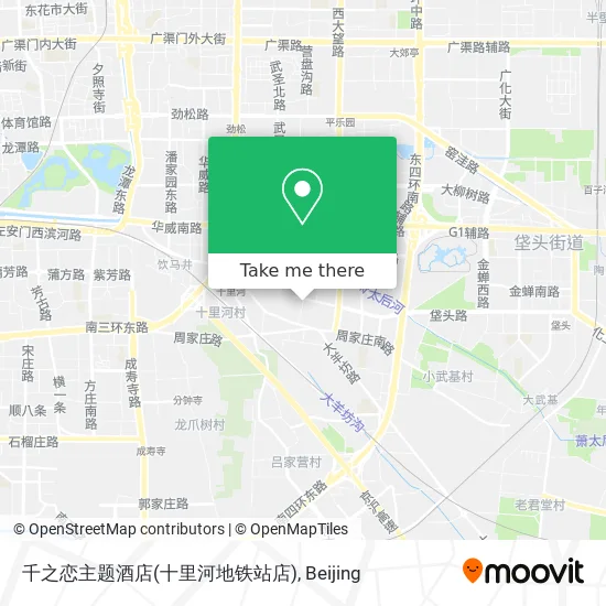 千之恋主题酒店(十里河地铁站店) map