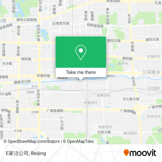 E家洁公司 map
