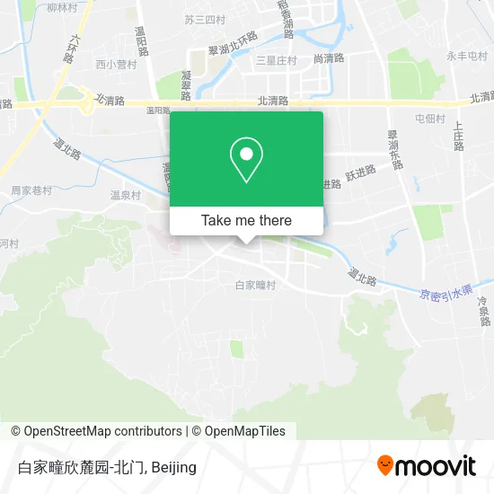 白家疃欣麓园-北门 map