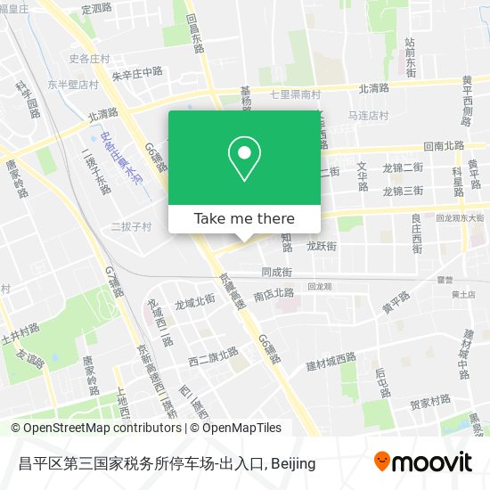 昌平区第三国家税务所停车场-出入口 map
