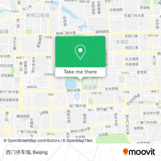 西门停车场 map