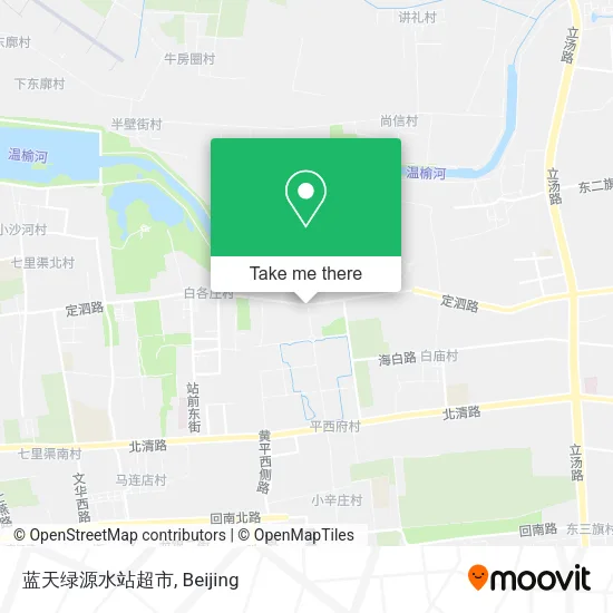 蓝天绿源水站超市 map