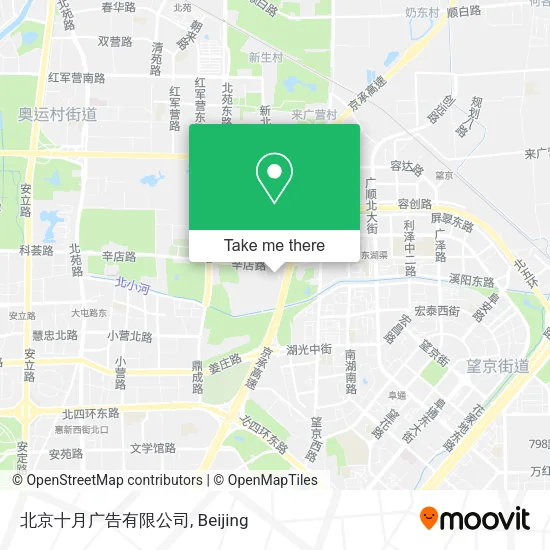 北京十月广告有限公司 map