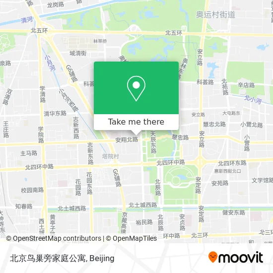 北京鸟巢旁家庭公寓 map