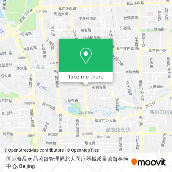 国际食品药品监督管理局北大医疗器械质量监督检验中心 map