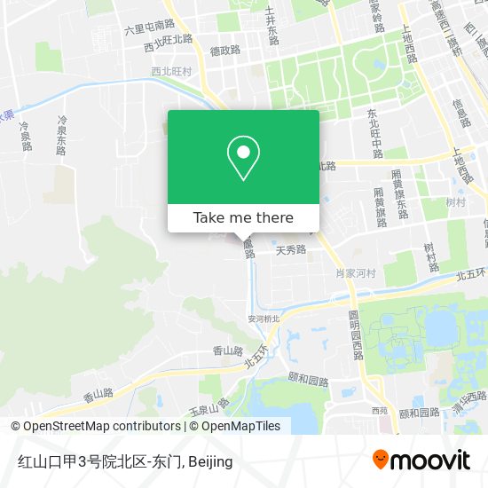红山口甲3号院北区-东门 map