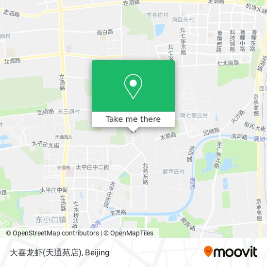 大喜龙虾(天通苑店) map