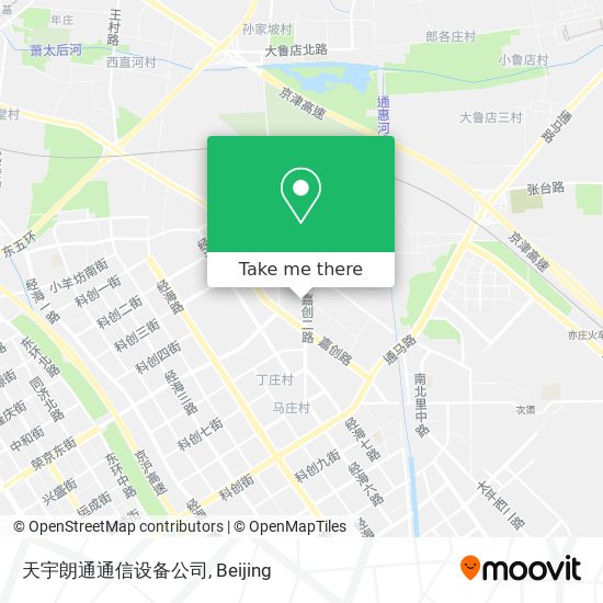 天宇朗通通信设备公司 map