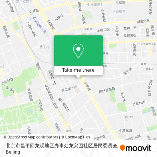 北京市昌平回龙观地区办事处龙兴园社区居民委员会 map