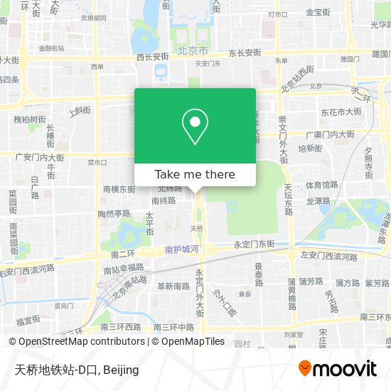 天桥地铁站-D口 map