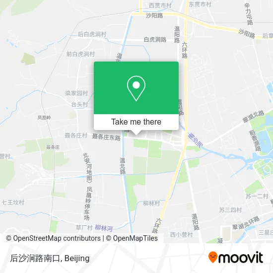 后沙涧路南口 map