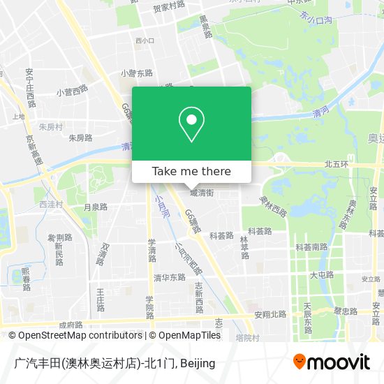 广汽丰田(澳林奥运村店)-北1门 map