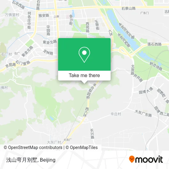 浅山弯月别墅 map