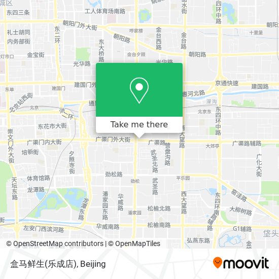 盒马鲜生(乐成店) map