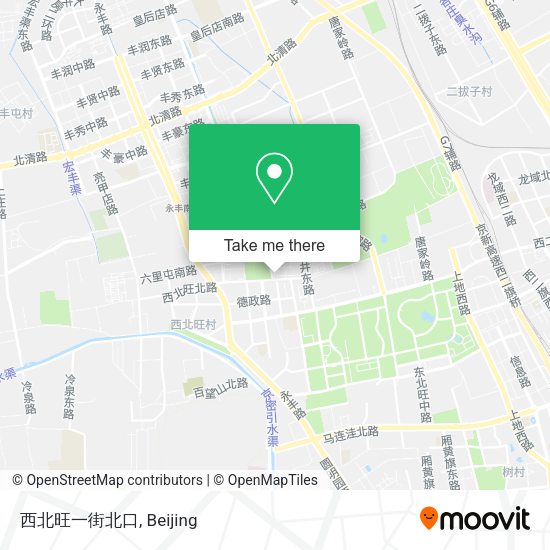 西北旺一街北口 map