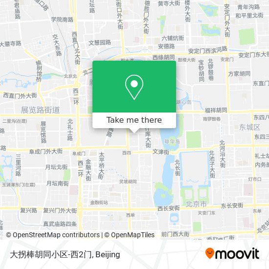 大拐棒胡同小区-西2门 map