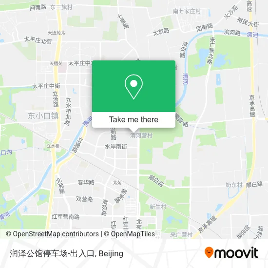 润泽公馆停车场-出入口 map