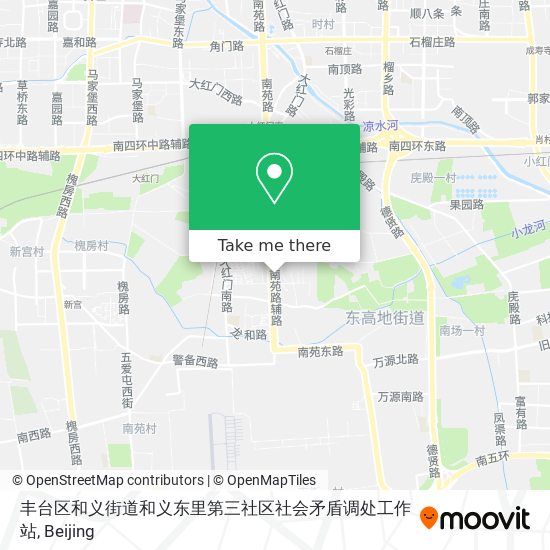 丰台区和义街道和义东里第三社区社会矛盾调处工作站 map