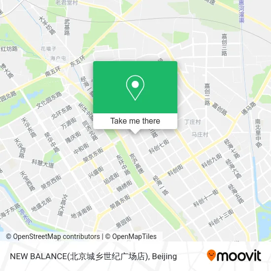 NEW BALANCE(北京城乡世纪广场店) map