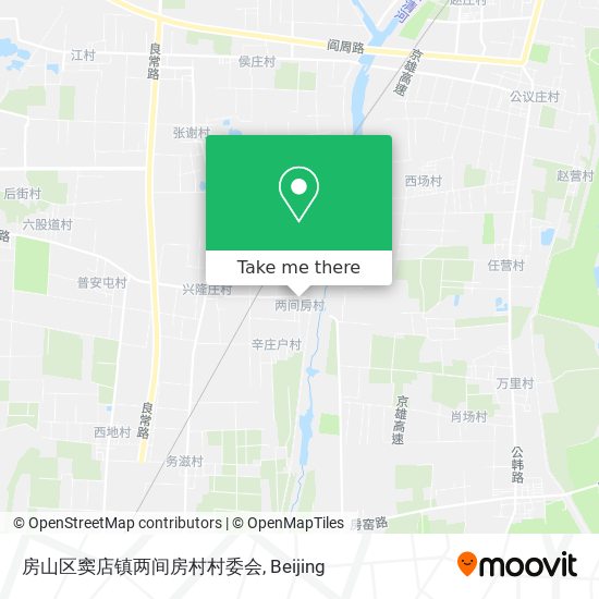 房山区窦店镇两间房村村委会 map