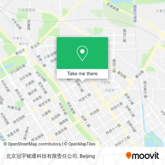 北京冠宇铭通科技有限责任公司 map