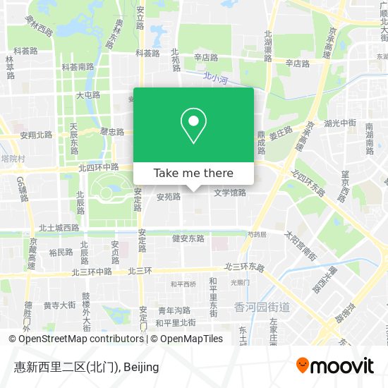 惠新西里二区(北门) map