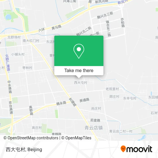 西大屯村 map