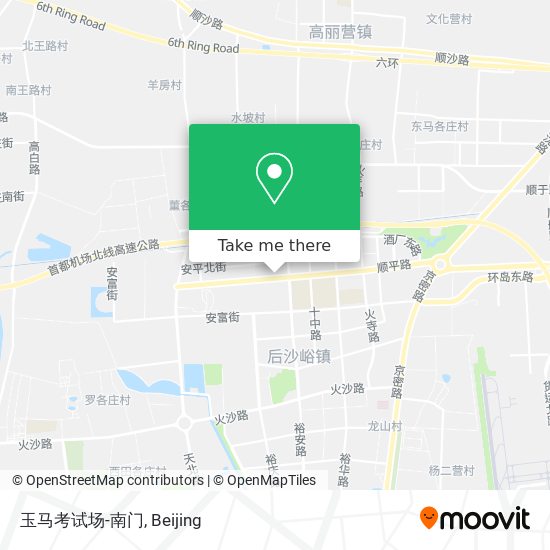 玉马考试场-南门 map