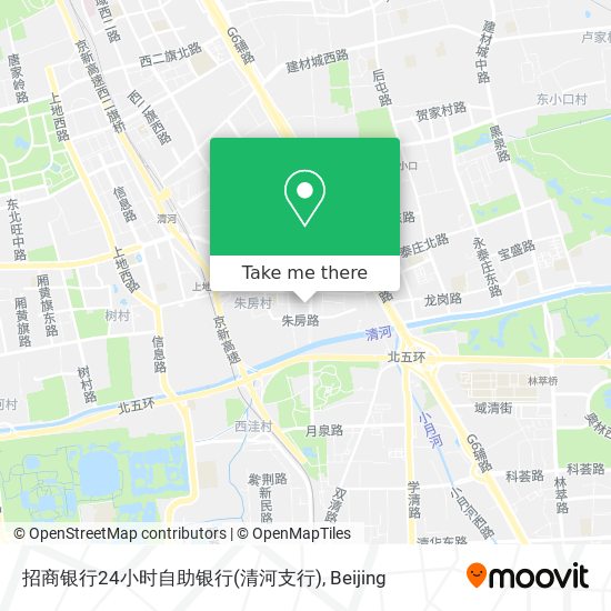 招商银行24小时自助银行(清河支行) map