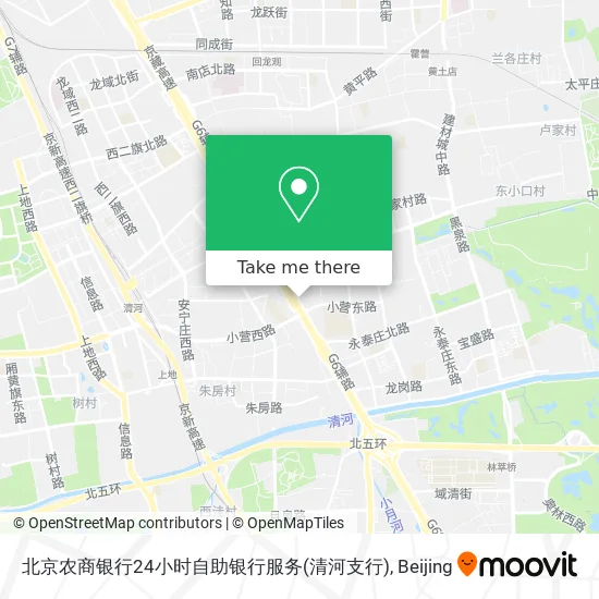 北京农商银行24小时自助银行服务(清河支行) map