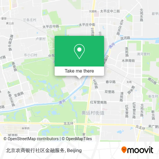 北京农商银行社区金融服务 map